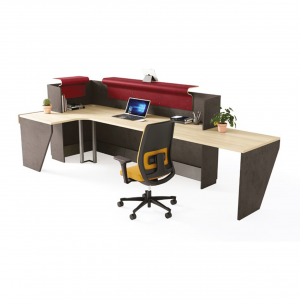 HOLI.E Concept - Aménagement espace de travail - Banque d'accueil personnalisable Atlas