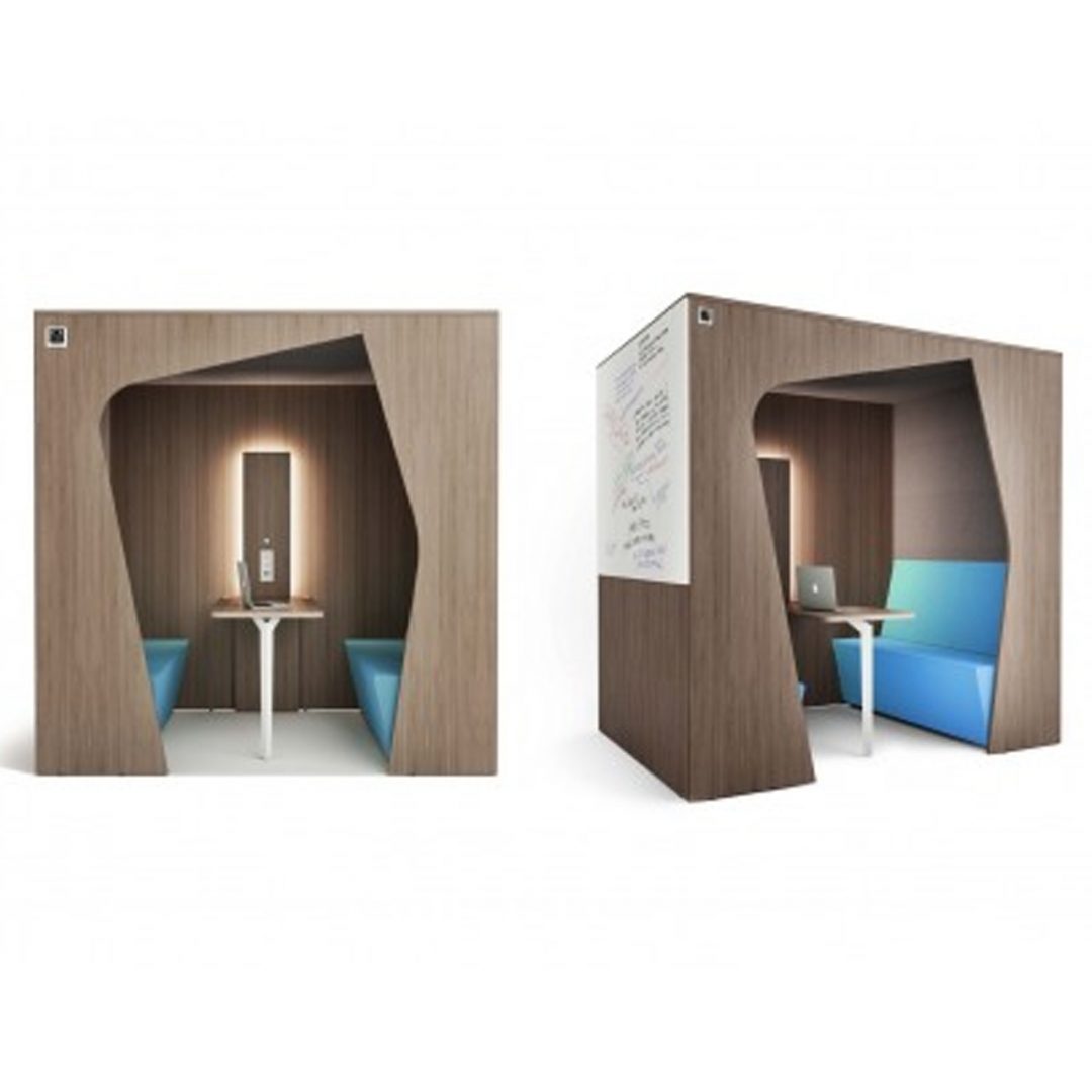 HOLI.E Concept - Aménagement espace de travail - Box acoustique, cabine de réunion KOMUNIKUBE