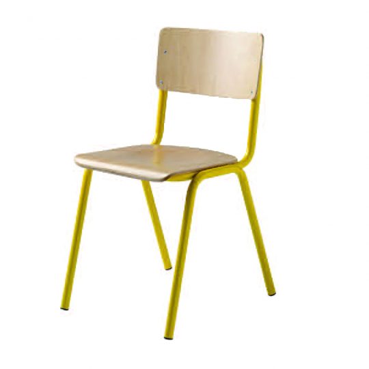 HOLI.E Concept - Aménagement espace de travail - Chaise scolaire en bois