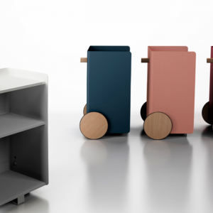HOLI.E Concept - Aménagement espace de travail - Rangement mobile desserte