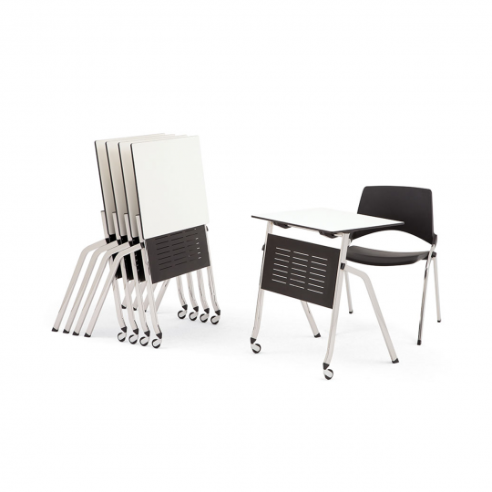 HOLI.E Concept - Aménagement espace de travail - Table pliante flexible de formation EMI