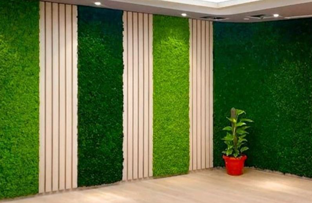 HOLI.E Concept - Aménagement espace de travail - Mur végétal